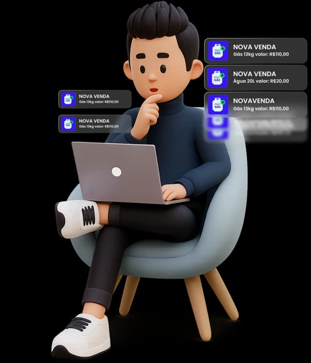 Painel de vendas Pede Gás